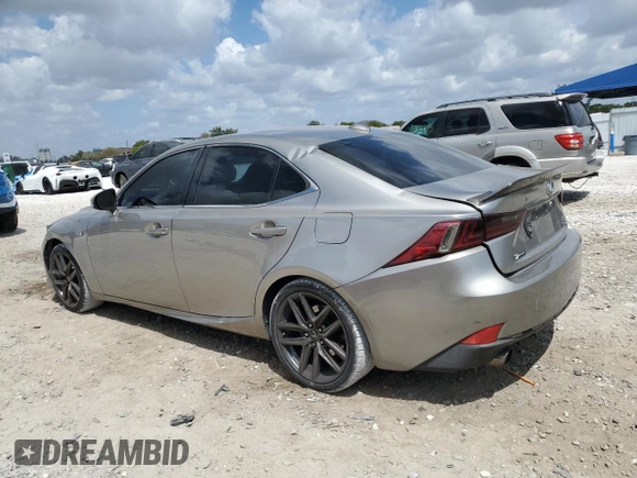 2015 Lexus IS 250 with VIN JTHBF1D20F5077891, listed as a Copart auction lot 53798835 with 126,813 mi miles and Salvage Title. Bid and sale history available at carsss.com. Image 2.
