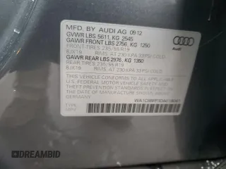 2013 Audi Q5 with VIN WA1C8BFP3DA018041, listed as a Copart auction lot 82975544 with 67,936 mi miles and Clean title. Bid and sale history available at DreamBid. Image 13.
