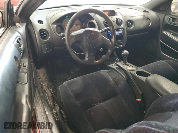 2001 Mitsubishi Eclipse with VIN 4A3AC54H51E182191, listed as a Copart auction lot 82140394 with 160,295 mi miles and Salvage Title. Bid and sale history available at DreamBid. Image 8.