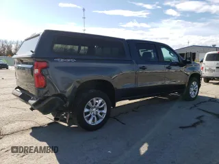 2021 Chevrolet Silverado 1500 Custom with VIN 3GCPYBEH1MG174260, listed as a Copart auction lot 87165514 with 46,231 mi miles and Salvage Title. Bid and sale history available at DreamBid. Image 3.