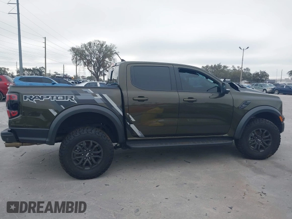 2024 Ford Ranger Raptor with VIN 1FTER4LR2RLE05950, listed as a IAAI auction lot 41590870 with 10,891 mi miles. Bid and sale history available at carsss.com. Image 13.
