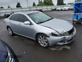 2004 Acura TSX w/Navigation with VIN JH4CL96944C038672, listed as a Copart auction lot 56462214 with 239,157 mi miles and Salvage Title. Bid and sale history available at carsss.com. Image 4.