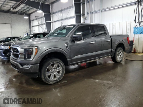 2021 Ford F-150 XL with VIN 1FTFW1ED2MFB67294, listed as a Copart auction lot 51073295 with 54,606 mi miles and Salvage Title. Bid and sale history available at carsss.com. Image 1.