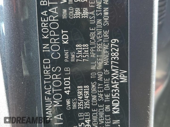 2021 Kia Soul Turbo with VIN KNDJ53AFXM7738279, listed as a Copart auction lot 77815624 with 23,793 mi miles and Salvage Title. Bid and sale history available at DreamBid. Image 12.