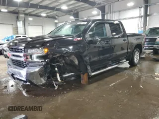 2019 Chevrolet Silverado 1500 LT with VIN 3GCUYDED7KG105405, listed as a Copart auction lot 50921155 with 106,242 mi miles and Salvage Title. Bid and sale history available at carsss.com. Image 1.