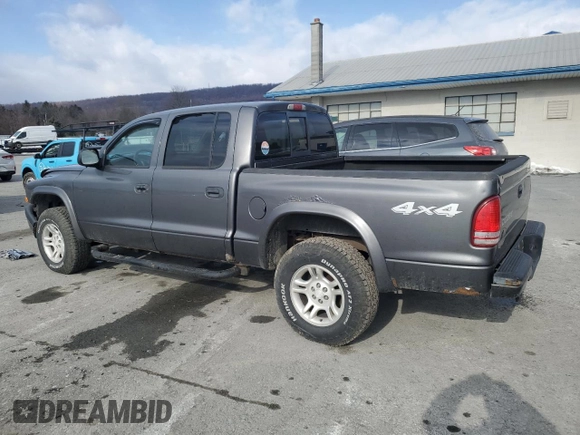 2004 Dodge Dakota Sport z VIN 1D7HG38K94S504357, wystawiony jako Copart lot #42763975 z przebiegiem 196 577 mil mil oraz Szkoda całkowita • Salvage title. Historia ofert i sprzedaży dostępna na DreamBid. Obrazek 2.