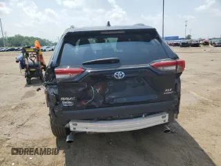 2023 Toyota RAV4 Hybrid XLE with VIN 4T3RWRFV5PU104535, listed as a Copart auction lot 60043745 with 13,886 mi miles and Salvage title. Bid and sale history available at DreamBid. Image 6.