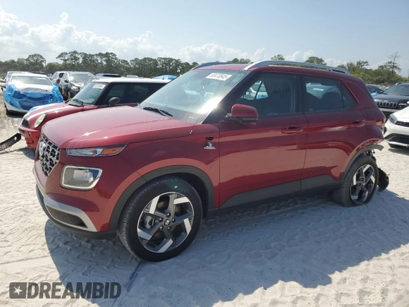 2024 Hyundai Venue Limited with VIN KMHRC8A36RU326277, listed as a Copart auction lot 53470845 with 12,589 mi miles and Salvage Title. Bid and sale history available at DreamBid. Image 1.