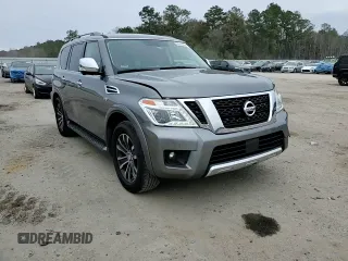 2018 Nissan Armada SV with VIN JN8AY2NC9J9556949, listed as a Copart auction lot 86526934 with 96,293 mi miles and Salvage Title. Bid and sale history available at carsss.com. Image 12.