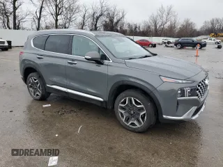2021 Hyundai Santa Fe Limited with VIN 5NMS4DAL3MH332520, listed as a Copart auction lot 43326735 with 56,548 mi miles and Salvage Title. Bid and sale history available at carsss.com. Image 4.