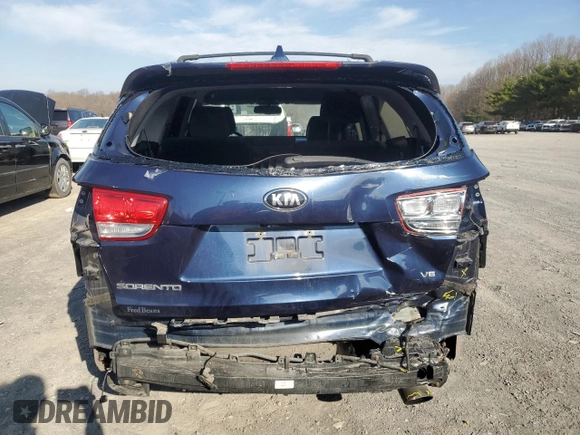 2016 Kia Sorento LX with VIN 5XYPGDA56GG105805, listed as a Copart auction lot 49712195 with 109,747 mi miles and Salvage Title. Bid and sale history available at carsss.com. Image 6.