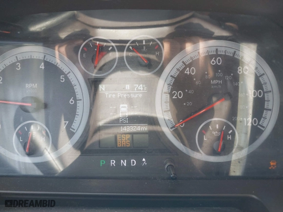 2010 Dodge Ram 1500 Sport with VIN 1D7RV1CT1AS140168, listed as a IAAI auction lot 42087902 with 143,324 mi miles. Bid and sale history available at carsss.com. Image 7.