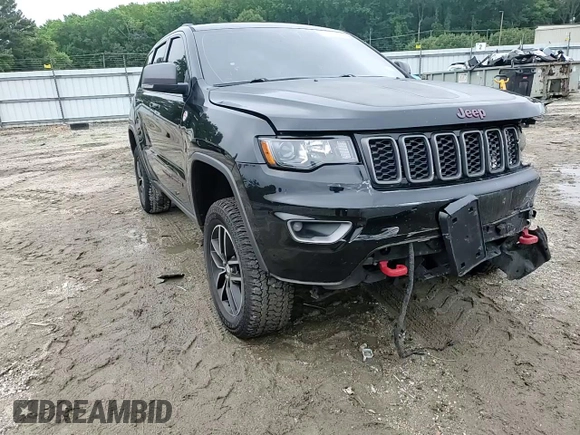 2017 Jeep Grand Cherokee Trailhawk with VIN 1C4RJFLG7HC674060, listed as a Copart auction lot 61130225 with 79,351 mi miles and Salvage title. Bid and sale history available at DreamBid. Image 14.