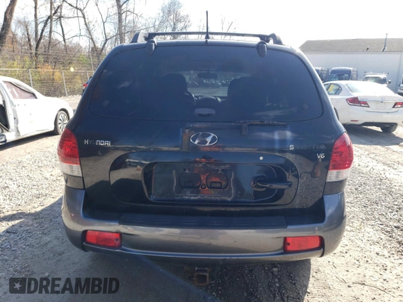 2006 Hyundai Santa Fe GLS with VIN KM8SC13D96U102107, listed as a Copart auction lot 55525594 with 198,741 mi miles and Salvage Title. Bid and sale history available at carsss.com. Image 6.