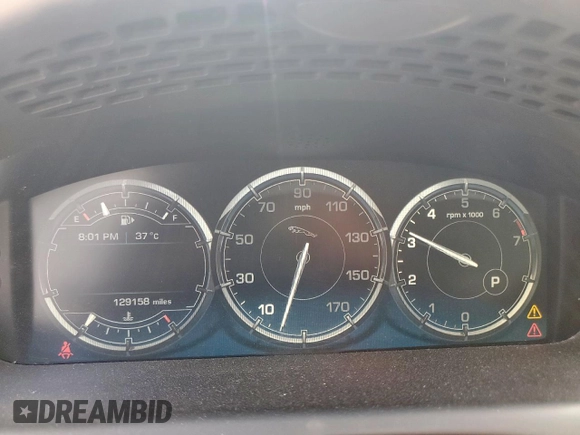 2013 Jaguar XJ Portfolio with VIN SAJWJ2GD5D8V49505, listed as a Copart auction lot 61171955 with 129,158 mi miles and Salvage title. Bid and sale history available at DreamBid. Image 9.