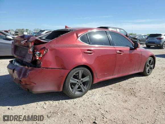 2011 Lexus IS 350 with VIN JTHBE5C22B5027709, listed as a Copart auction lot 48689275 with 242,040 mi miles and Salvage Title. Bid and sale history available at carsss.com. Image 3.