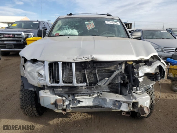 2007 Jeep Grand Cherokee Limited with VIN 1J8HR58237C539497, listed as a Copart auction lot 87015414 with 245,708 mi miles and Salvage Title. Bid and sale history available at carsss.com. Image 5.