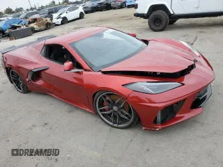2022 Chevrolet Corvette 3LT with VIN 1G1YC3D47N5114329, listed as a Copart auction lot 53289165 with 0 mi miles and Salvage Title. Bid and sale history available at carsss.com. Image 4.