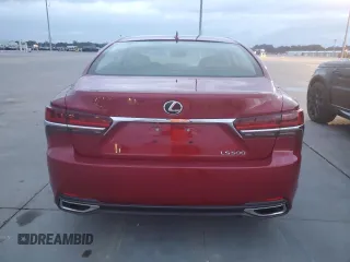 2018 Lexus LS with VIN JTHB51FF5J5005774, listed as a Copart auction lot 80171634 with 21,328 mi miles and Salvage Title. Bid and sale history available at carsss.com. Image 6.