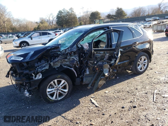 2019 Ford Edge SEL with VIN 2FMPK3J92KBB56822, listed as a Copart auction lot 41460905 with 0 mi miles and Salvage Title. Bid and sale history available at carsss.com. Image 1.