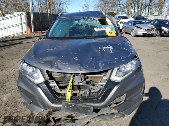 2020 Nissan Rogue SV with VIN KNMAT2MTXLP509682, listed as a Copart auction lot 44789845 with Not Provided miles and Salvage Title. Bid and sale history available at carsss.com. Image 5.
