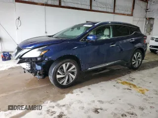 2020 Nissan Murano SL z VIN 5N1AZ2CS3LN144955, wystawiony jako Copart lot #51289755 z przebiegiem Nie podano mil oraz Szkoda całkowita • Salvage title. Historia ofert i sprzedaży dostępna na DreamBid. Obrazek 1.