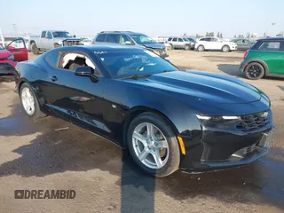2021 Chevrolet Camaro 1LT with VIN 1G1FB1RXXM0135219, listed as a IAAI auction lot 41393133 with 49,677 mi miles. Bid and sale history available at carsss.com. Image 1.