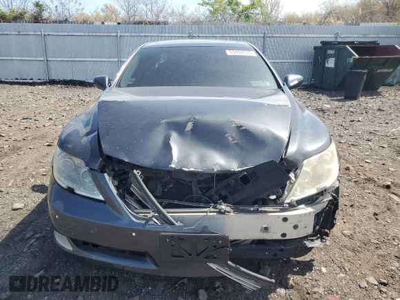 2009 Lexus LS 460 with VIN JTHCL46F695002146, listed as a Copart auction lot 53454775 with Not Provided miles and Salvage Title. Bid and sale history available at DreamBid. Image 5.