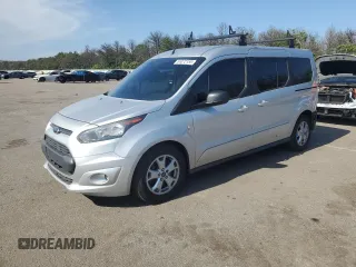 2015 Ford Transit Connect XLT with VIN NM0GE9F77F1196544, listed as a Copart auction lot 61072155 with 183,489 mi miles and Salvage title. Bid and sale history available at DreamBid. Image 1.