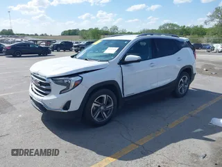 2021 GMC Terrain SLT with VIN 3GKALPEV7ML391587, listed as a IAAI auction lot 42281436 with 93,553 mi miles and . Bid and sale history available at DreamBid. Image 2.