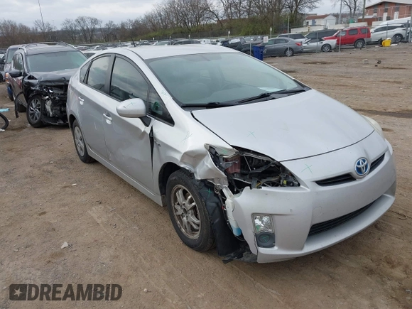 2011 Toyota Prius I with VIN JTDKN3DU4B0322894, listed as a IAAI auction lot 41806593 with 184,261 mi miles. Bid and sale history available at carsss.com. Image 1.