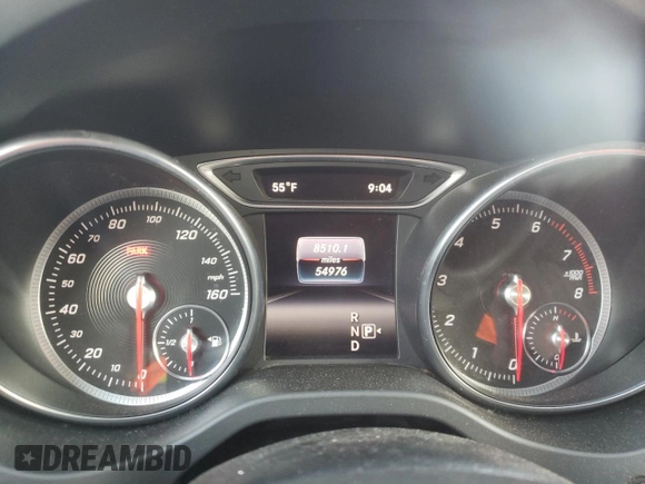 2018 Mercedes-Benz CLA with VIN WDDSJ4EB0JN599242, listed as a Copart auction lot 42423663 with 54,976 mi miles. Bid and sale history available at carsss.com. Image 9.