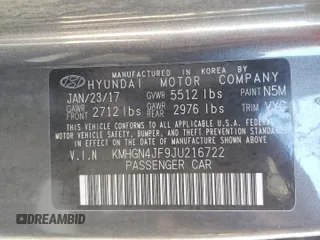 2018 Genesis G80 Ultimate with VIN KMHGN4JF9JU216722, listed as a Copart auction lot 76658944 with Not Provided miles and Salvage Title. Bid and sale history available at DreamBid. Image 12.
