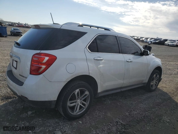 2016 Chevrolet Equinox LTZ with VIN 2GNALDEK1G6216476, listed as a Copart auction lot 46550745 with 159,290 mi miles and Salvage Title. Bid and sale history available at carsss.com. Image 3.