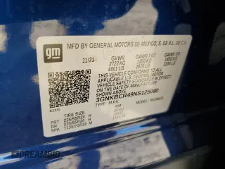 2022 Chevrolet Blazer LT z VIN 3GNKBCR49NS125080, wystawiony jako Copart lot #47093465 z przebiegiem 29 815 mil mil oraz Szkoda całkowita • Salvage title. Historia ofert i sprzedaży dostępna na DreamBid. Obrazek 13.