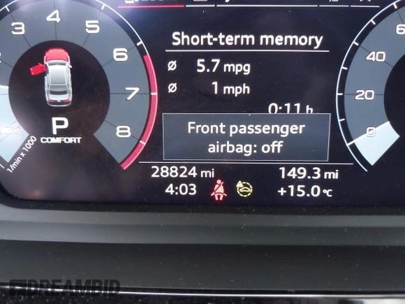 2023 Audi A3 Premium z VIN WAUAUDGY1PA084908, wystawiony jako IAAI lot #42048782 z przebiegiem 28 860 mil mil oraz . Historia ofert i sprzedaży dostępna na DreamBid. Obrazek 15.