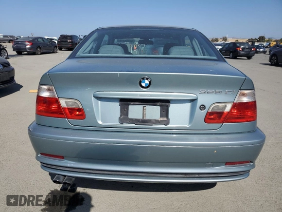 2003 BMW 3 Series 325Ci with VIN WBABN33423PG60319, listed as a Copart auction lot 55254215 with 138,800 mi miles and Clean Title. Bid and sale history available at carsss.com. Image 6.