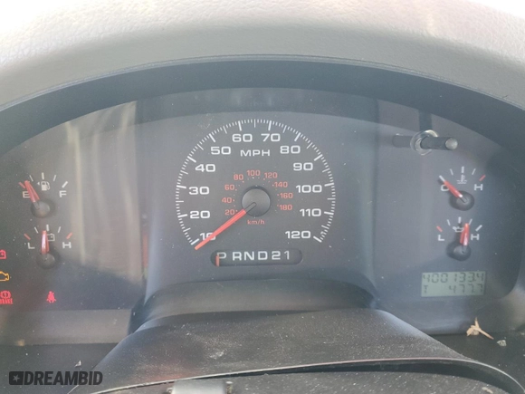 2007 Ford F-150 XL with VIN 1FTRF12287NA38437, listed as a Copart auction lot 44809835 with 400,133 mi miles and Salvage Title. Bid and sale history available at carsss.com. Image 9.