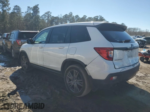 2021 Honda Passport EX-L with VIN 5FNYF7H53MB010829, listed as a Copart auction lot 46626435 with 75,810 mi miles and Salvage Title. Bid and sale history available at carsss.com. Image 2.