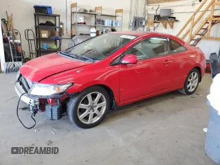 2009 Honda Civic Cpe EX with VIN 2HGFG128X9H522126, listed as a Copart auction lot 53390195 with 133,267 mi miles and Salvage Title. Bid and sale history available at carsss.com. Image 1.