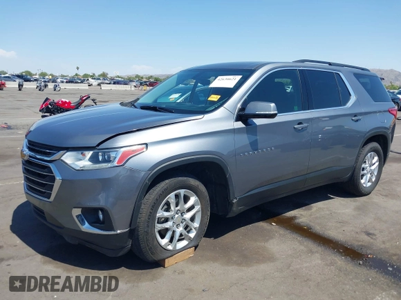 2019 Chevrolet Traverse LT Cloth with VIN 1GNERGKW3KJ150260, listed as a IAAI auction lot 42630621 with 121,244 mi miles and . Bid and sale history available at DreamBid. Image 2.
