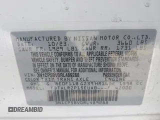 2024 Nissan Kicks S with VIN 3N1CP5BV0RL489288, listed as a IAAI auction lot 41799951 with 13,193 mi miles and . Bid and sale history available at carsss.com. Image 9.