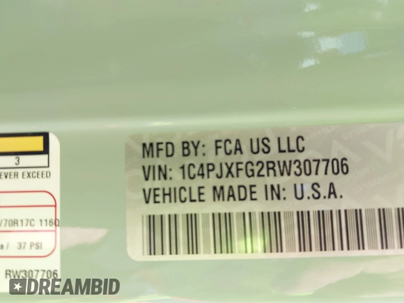 2024 Jeep Wrangler Rubicon с VIN 1C4PJXFG2RW307706, выставлен на аукционе IAAI как лот 41355608 с пробегом 13 378 миль миль и . История ставок и продаж доступна на DreamBid. Изображение 9.