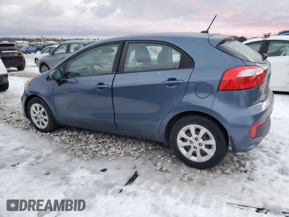2016 Kia Rio LX with VIN KNADM5A34G6676533, listed as a Copart auction lot 42444355 with 38,350 mi miles and Salvage Title. Bid and sale history available at carsss.com. Image 2.