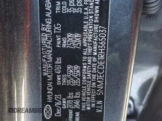 2024 Hyundai Tucson Limited with VIN 5NMJECDE1RH365037, listed as a Copart auction lot 45140755 with 14,393 mi miles and Salvage Title. Bid and sale history available at carsss.com. Image 13.