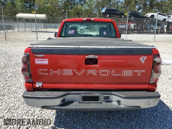2005 Chevrolet Silverado 1500 Work Truck with VIN 1GCEC14X95Z128928, listed as a Copart auction lot 50984325 with 137,464 mi miles and Salvage Title. Bid and sale history available at carsss.com. Image 6.