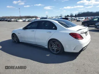 2016 Mercedes-Benz C 63 S AMG with VIN 55SWF8HB9GU130172, listed as a Copart auction lot 46509785 with Not provided miles and Salvage title. Bid and sale history available at DreamBid. Image 2.