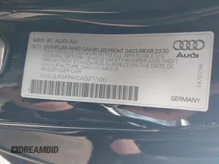 2012 Audi A5 Premium Plus z VIN WAULFAFR4CA021100, wystawiony jako IAAI lot #42026368 z przebiegiem 113 291 mil mil oraz . Historia ofert i sprzedaży dostępna na DreamBid. Obrazek 9.