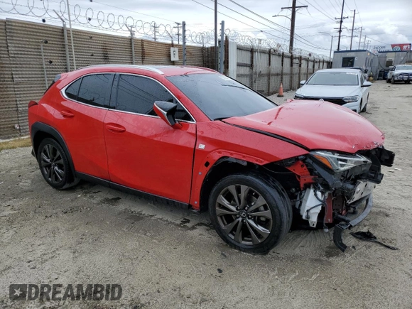 2019 Lexus UX 250h with VIN JTHU9JBH6K2018718, listed as a Copart auction lot 53734775 with 72,151 mi miles and Salvage title. Bid and sale history available at DreamBid. Image 4.