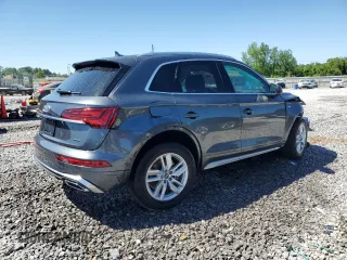 2023 Audi Q5 S line Premium with VIN WA1GAAFY4P2124408, listed as a Copart auction lot 57766075 with 14,286 mi miles and Salvage title. Bid and sale history available at DreamBid. Image 3.